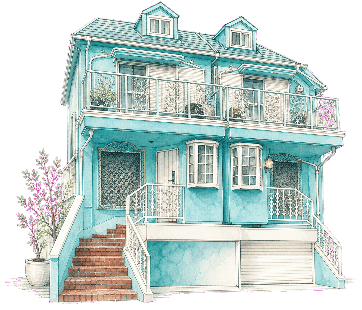 Illustration of Aila House exterior